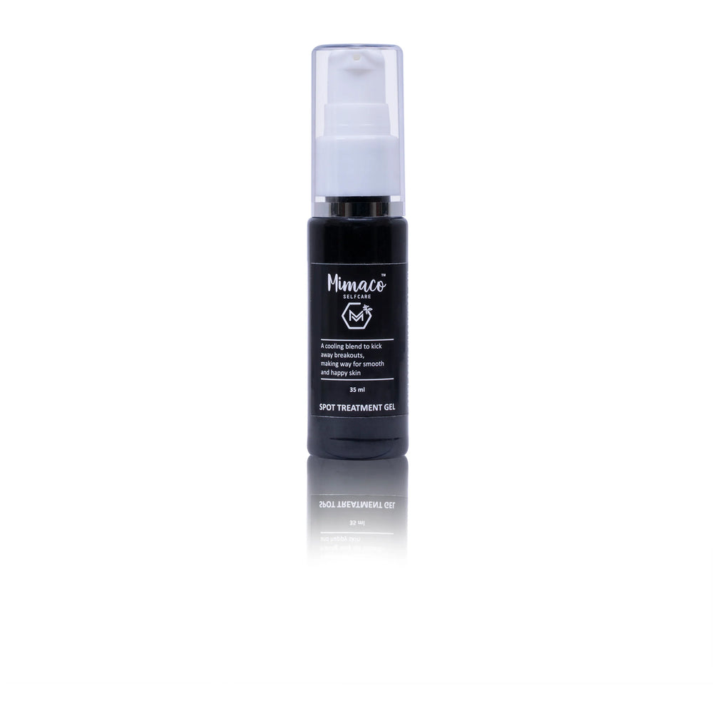 ANTI ACNE CHARCOAL GEL- 35ml: for acne & spots enriched with activated charcoal, tea tree oil and aloevera - EarthBased