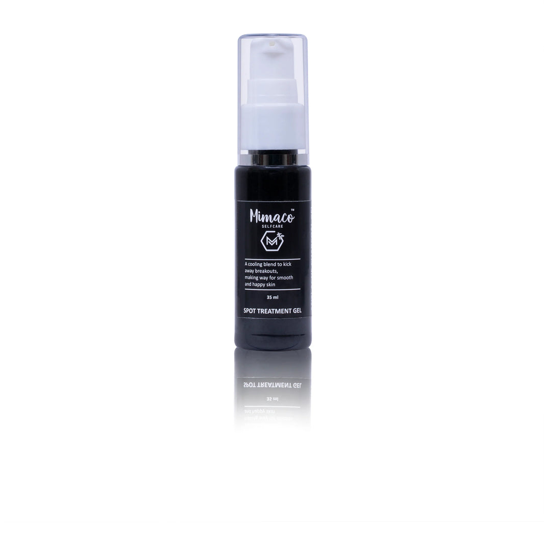 ANTI ACNE CHARCOAL GEL- 35ml: for acne & spots enriched with activated charcoal, tea tree oil and aloevera - EarthBased