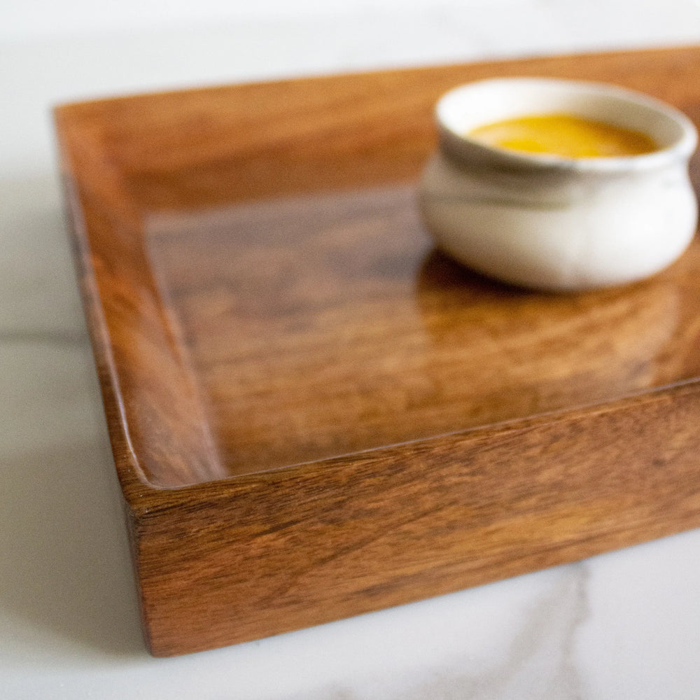 Hidden Hold Mango wood Tray - EarthBased