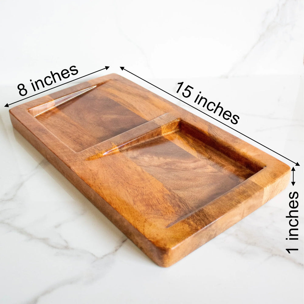 Oblique Mango wood Platter - EarthBased