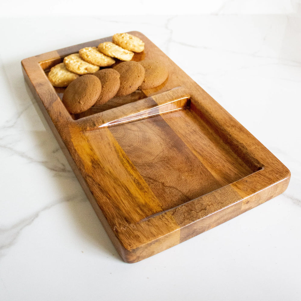Oblique Mango wood Platter - EarthBased