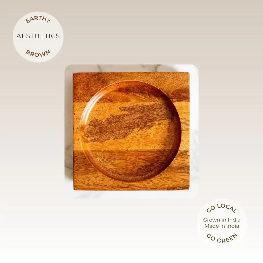 Squircle Mango Wood Plate - EarthBased