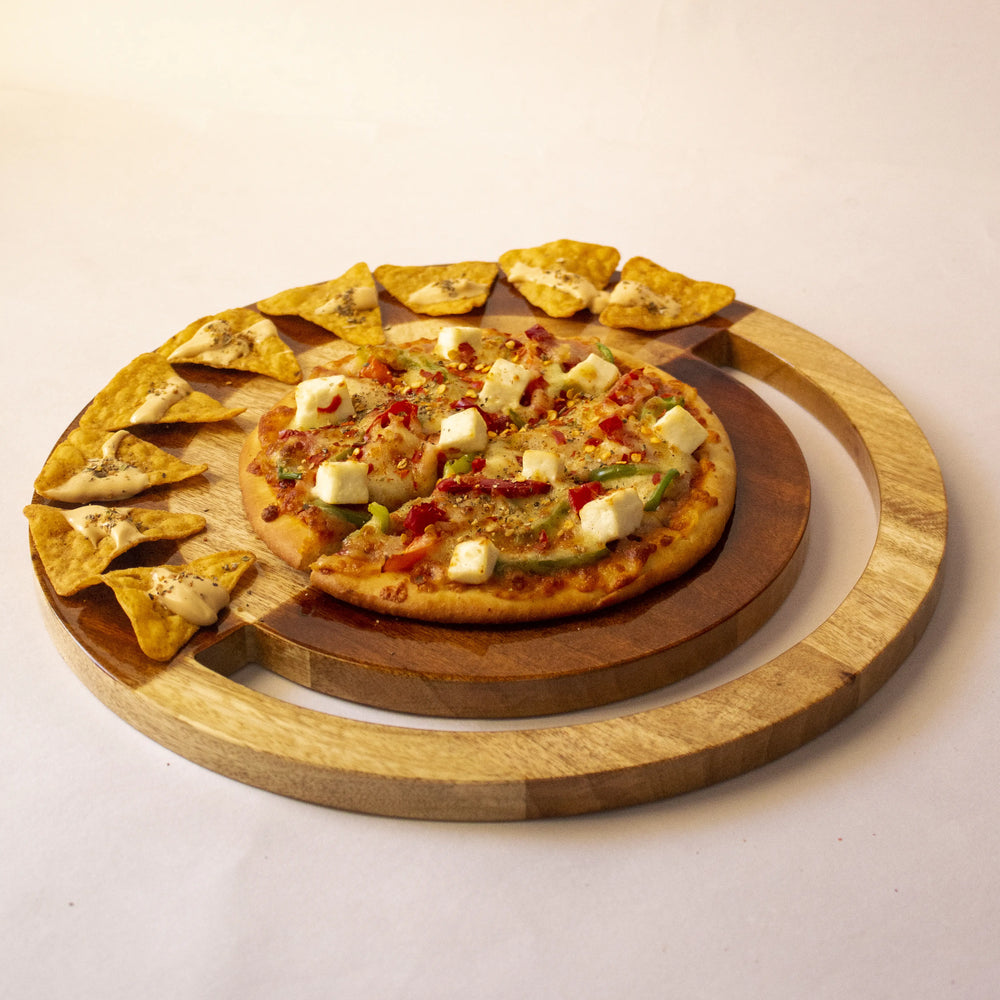 Two-Hued Mango Wood Cheese Platter - EarthBased