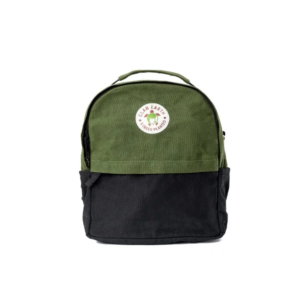 Koala Backpack - Olive Green & Charcoal Black | Clan Earth - EarthBased