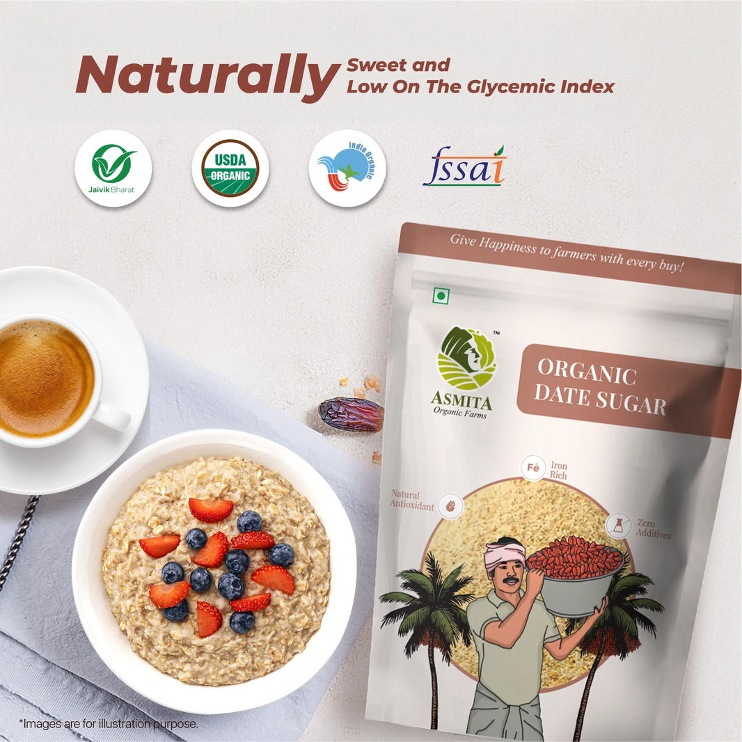 Organic Date Sugar | Dry Date Powder (Pack of 2) - EarthBased