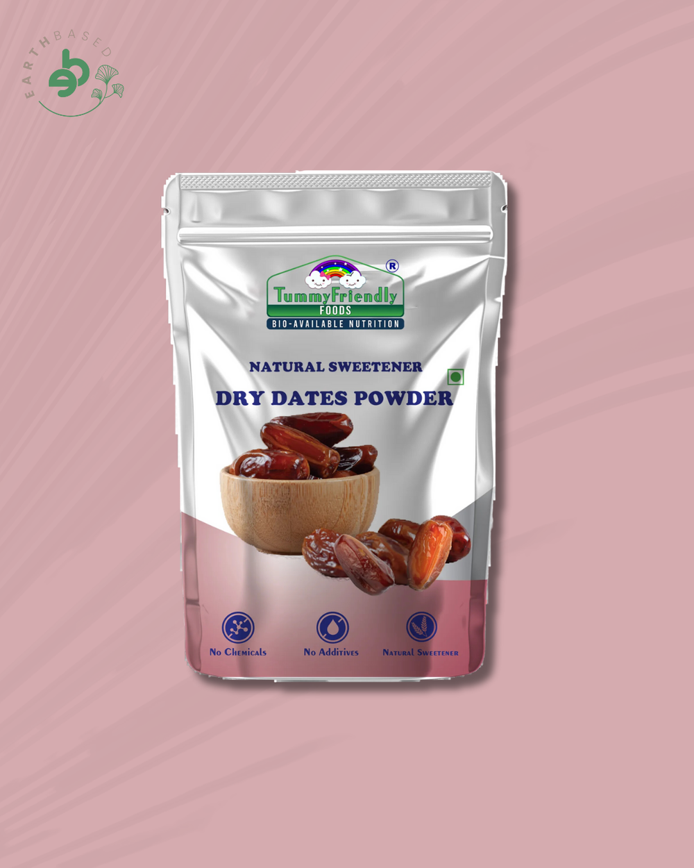 TummyFriendly Foods Dry Dates Powder from Premium Arabian Dates (400 g, Pack of 2) - EarthBased
