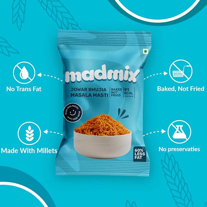 Jowar Bhujia Masala Masti | Pack of 10 - EarthBased