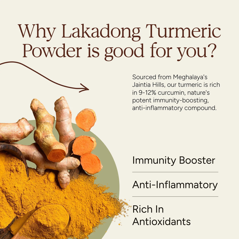 Single Origin Lakadong Turmeric Powder - EarthBased