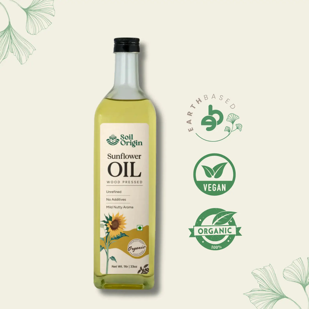 Wood-Pressed Sunflower Oil | Soil Origin - EarthBased