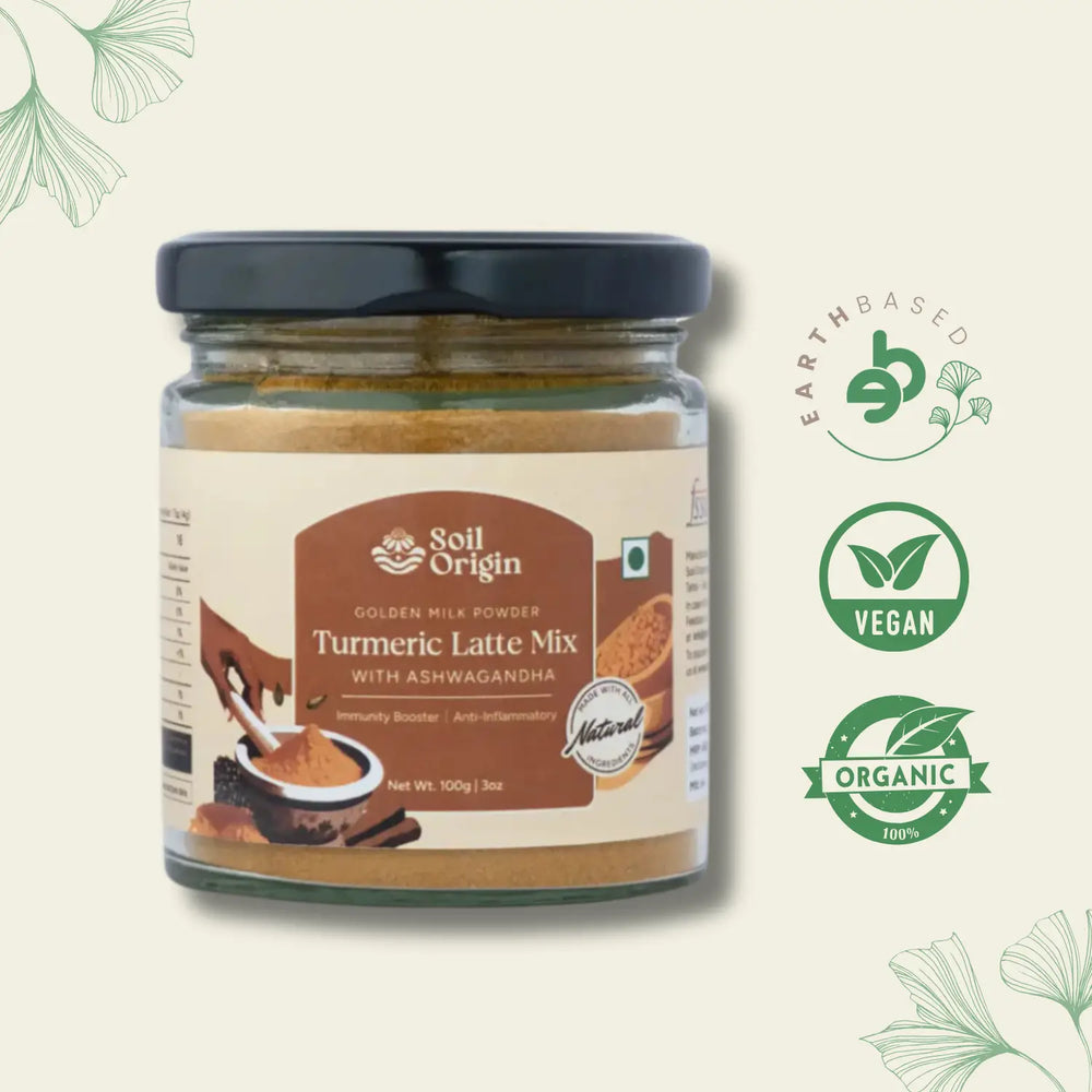 Turmeric Latte Mix With Ashwagandha | Soil Origin - EarthBased