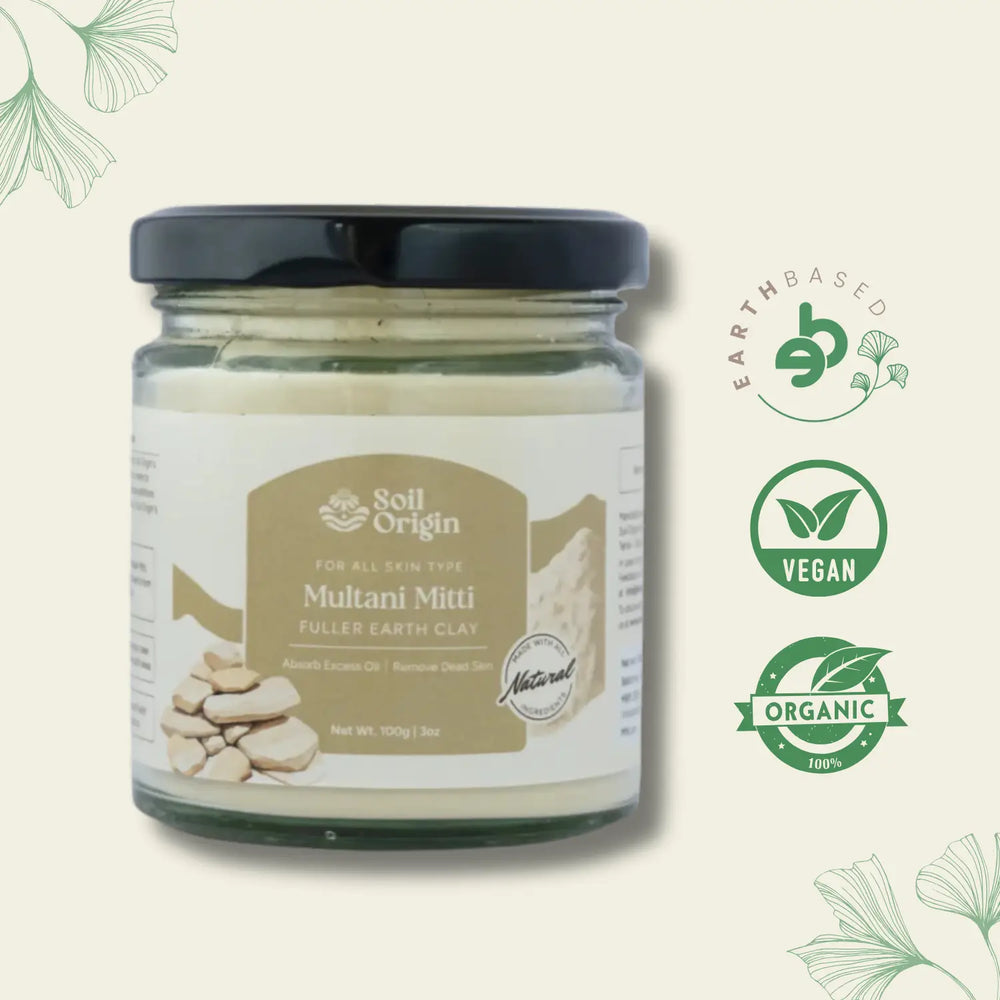 Multani Mitti Powder (Fuller Earth) | Pack of 3 - EarthBased