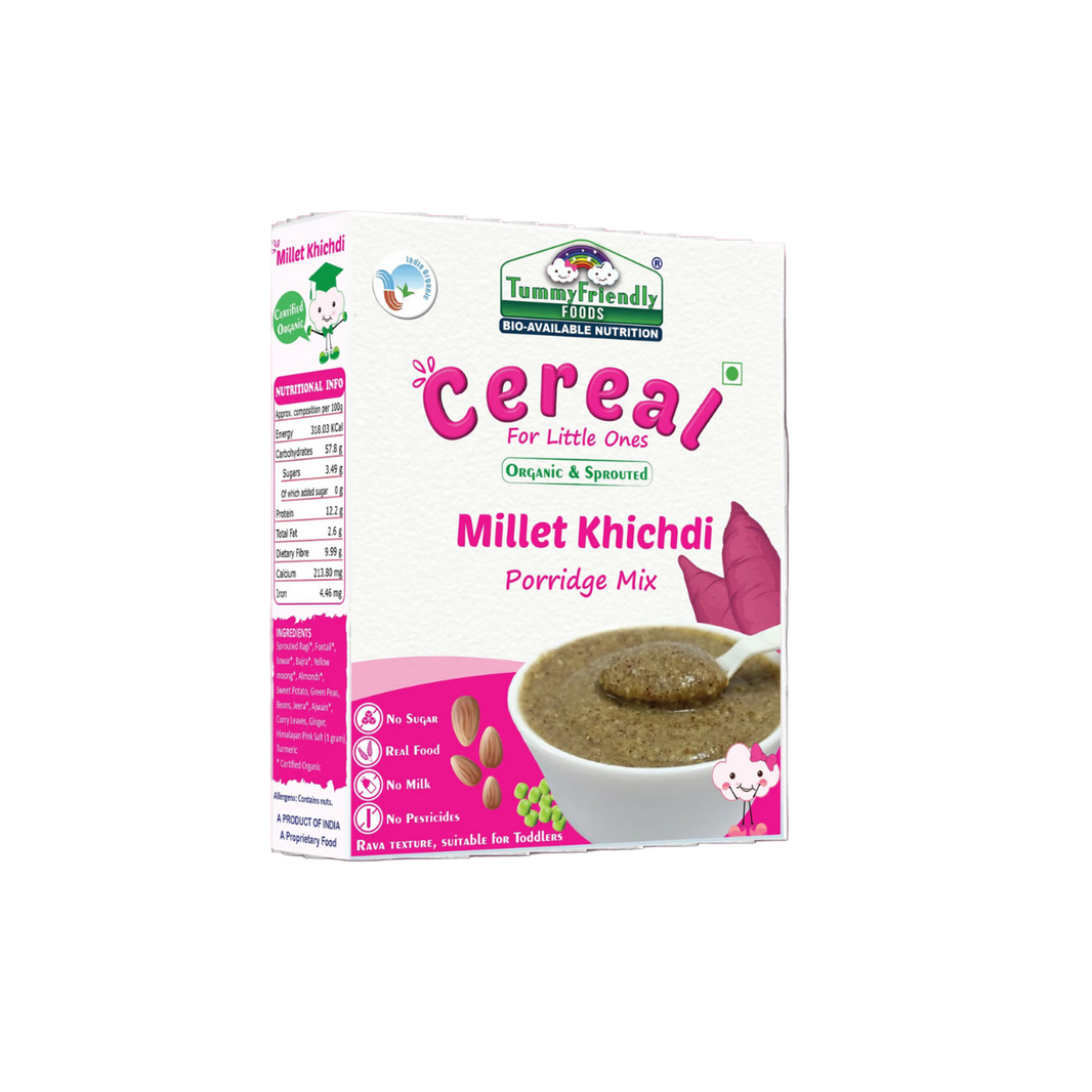 TummyFriendly Foods Organic Millet Khichdi Mix With Vegetables for Toddler Cereal (200 g) - EarthBased