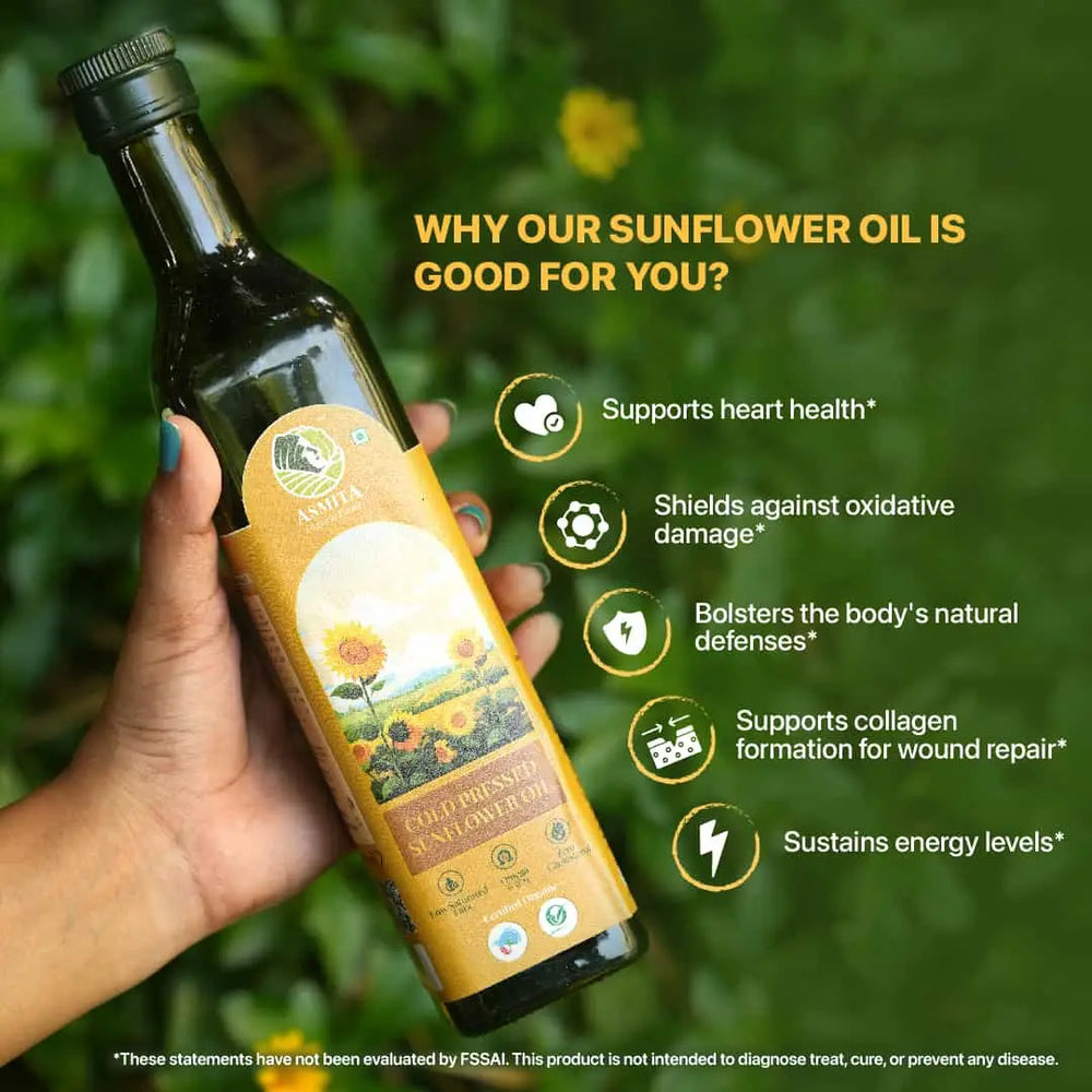 Organic Cold Pressed Sunflower Oil - EarthBased