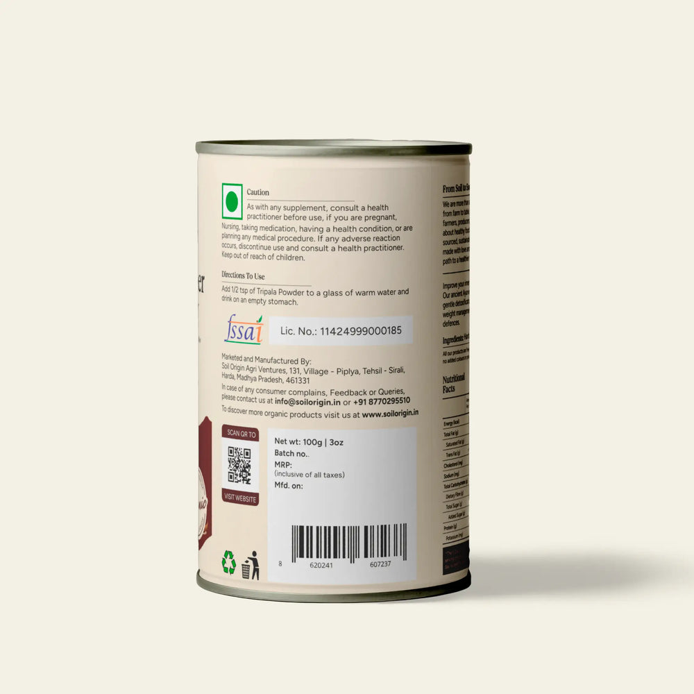 Triphala Powder | Soil Origin - EarthBased