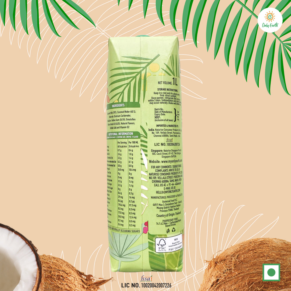 Coconut Drink 1 litre by Only Earth - EarthBased