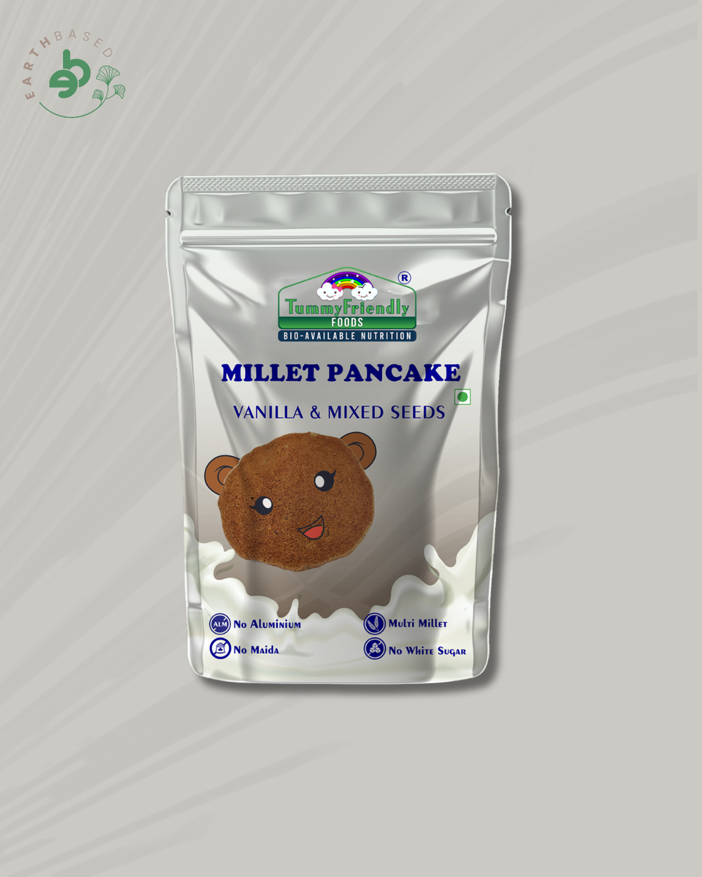 TummyFriendly Foods | Millet Pancake Mix - Vanilla and Mixed Seeds - EarthBased
