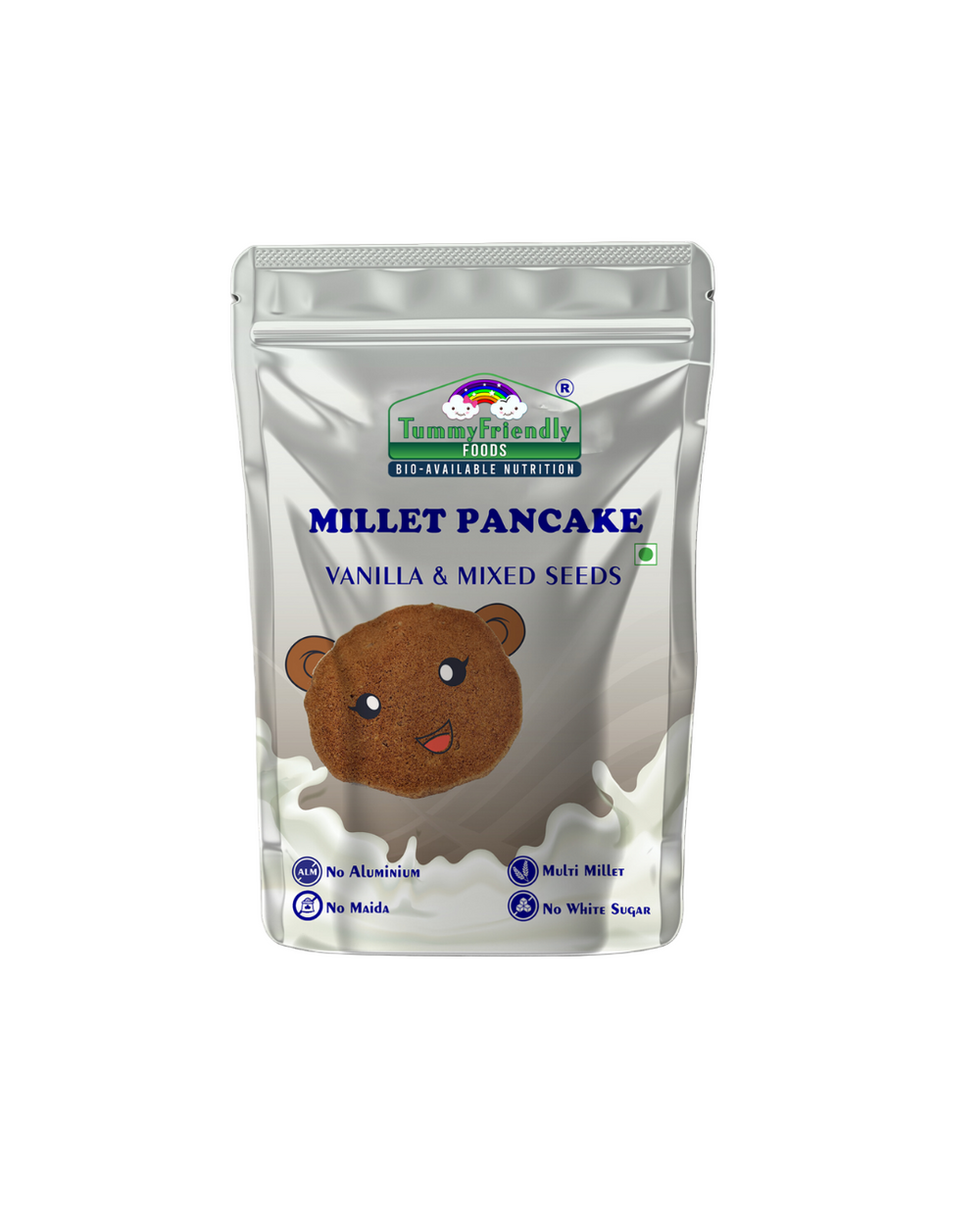 TummyFriendly Foods | Millet Pancake Mix - Vanilla and Mixed Seeds - EarthBased