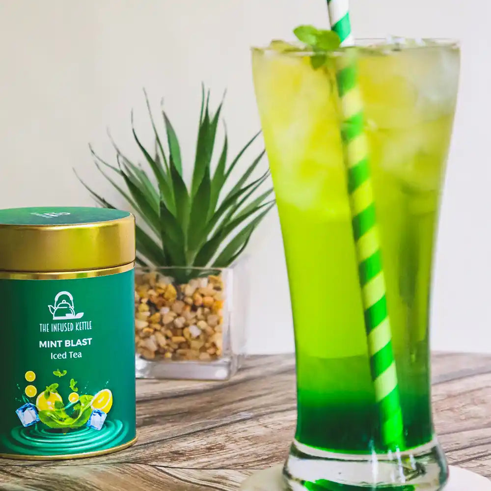 Iced Mint Blast Green Tea | The Infused Kettle - EarthBased