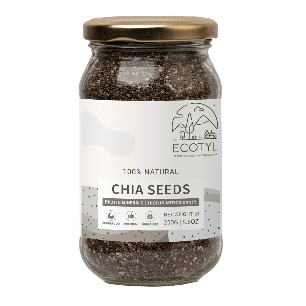 Ecotyl Chia Seeds - Raw | Rich in Antioxidants & Fibre - EarthBased