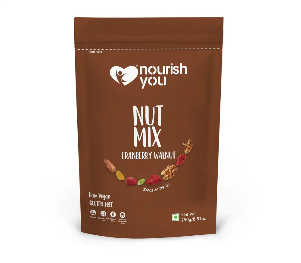 Nourish You CRANBERRY WALNUT NUTMIX 250G - EarthBased
