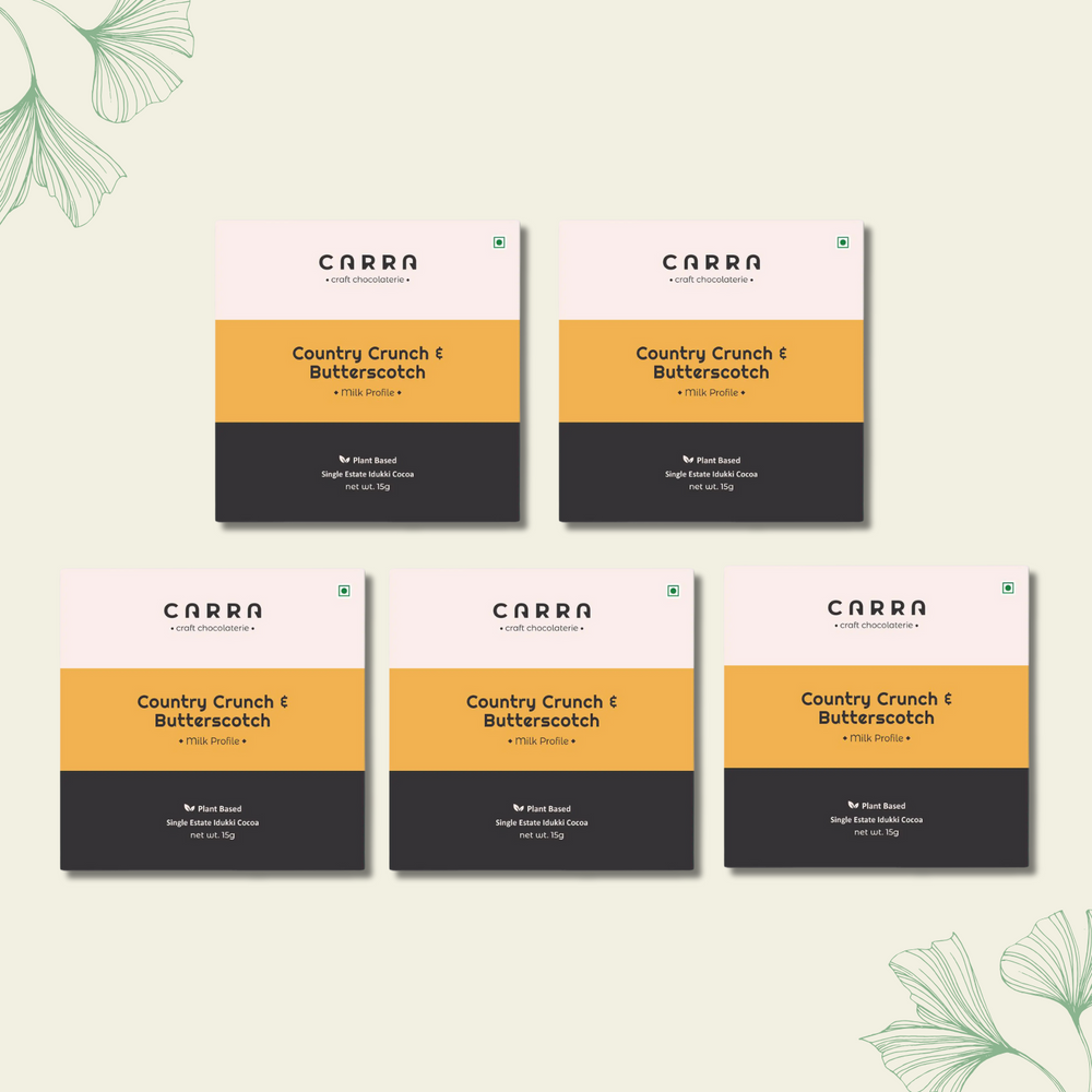 CARRA Country Crunch & Butterscotch in Plant Based Milk Chocolate 15G - EarthBased