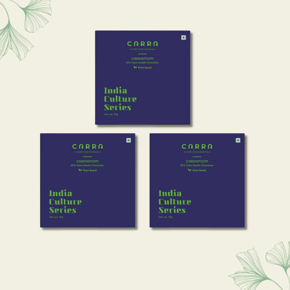 CARRA Cardamom in 55% Dark Chocolate 15G - EarthBased
