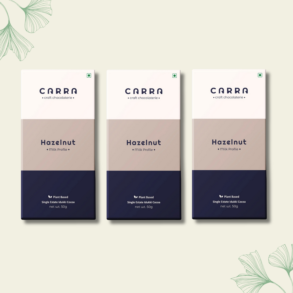 CARRA Hazelnut in Plant Based Milk Chocolate 50G - EarthBased