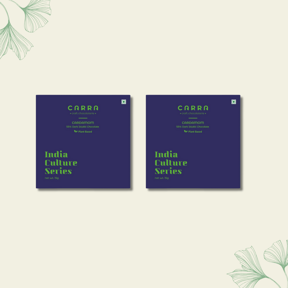 CARRA Cardamom in 55% Dark Chocolate 15G - EarthBased