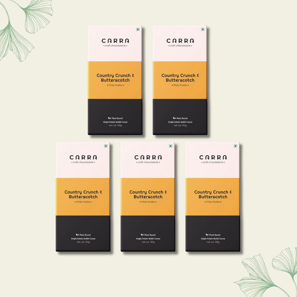 CARRA Country Crunch & Butterscotch in Plant Based Milk Chocolate 50G - EarthBased