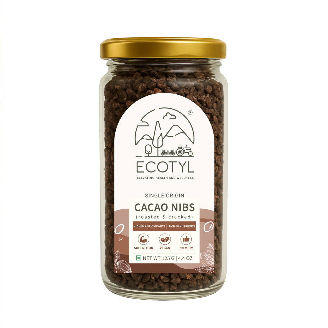 Ecotyl Cacao Nibs | Crunchy & Nutritious | High in Magnesium | 125g