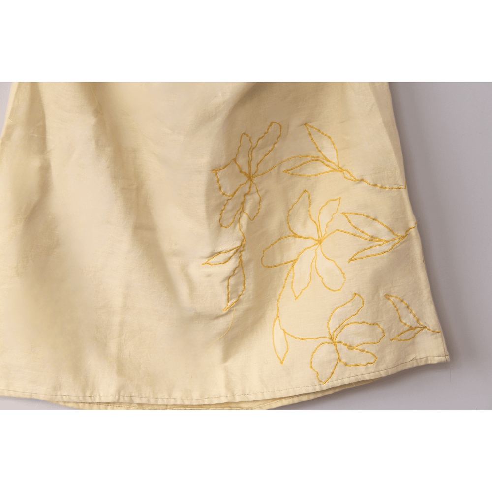 JOD Phool casual summer tank top with hand-embroidered floral details