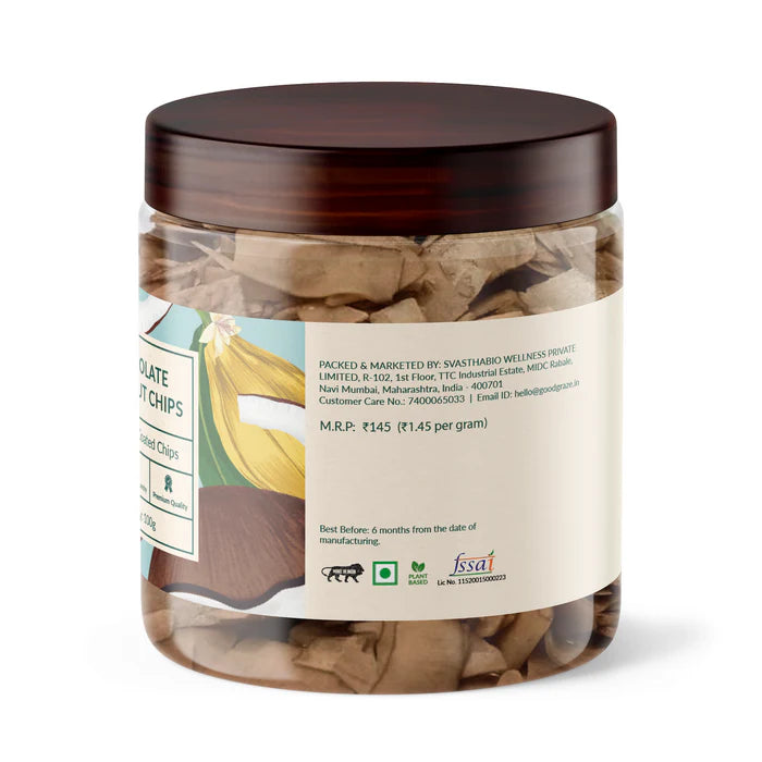 Good Graze Chocolate Coconut Chips • Pack of 2 • 200g - EarthBased
