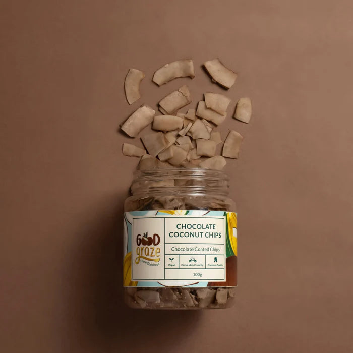 Good Graze Chocolate Coconut Chips • Pack of 2 • 200g - EarthBased