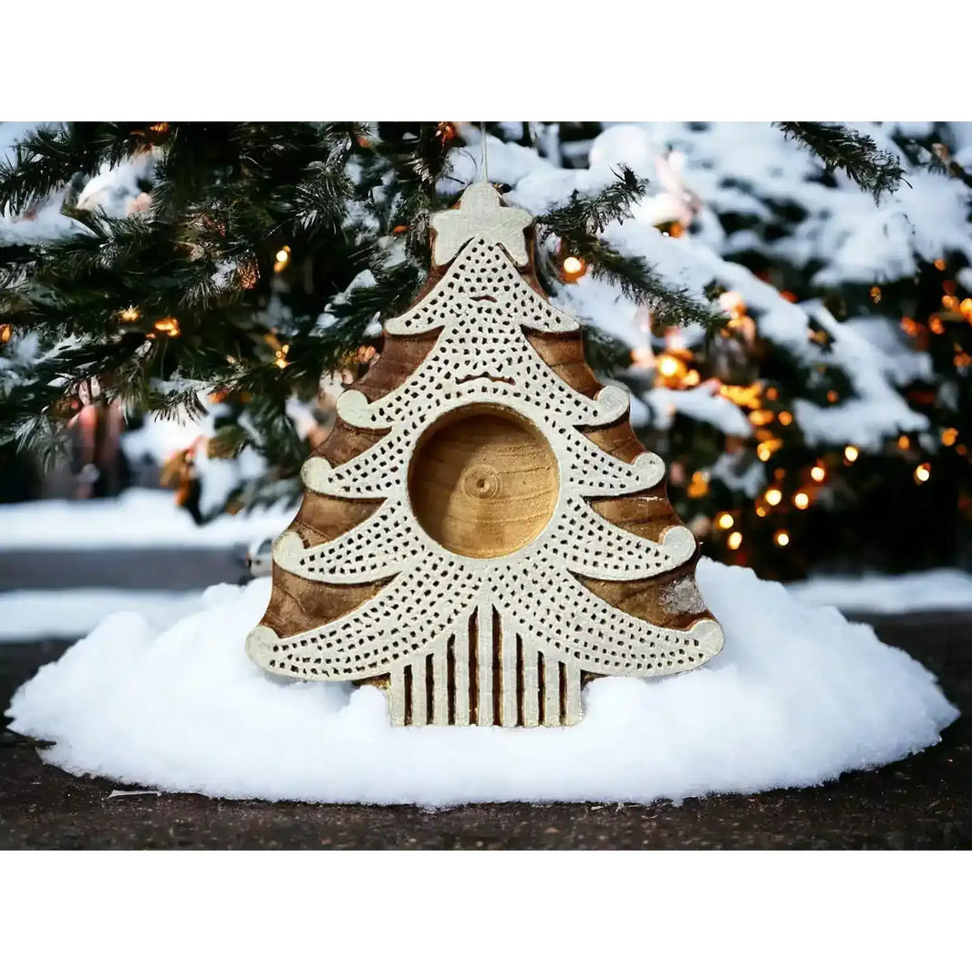 Christmas tree tea light holder (set of 2) | ONEarth - EarthBased