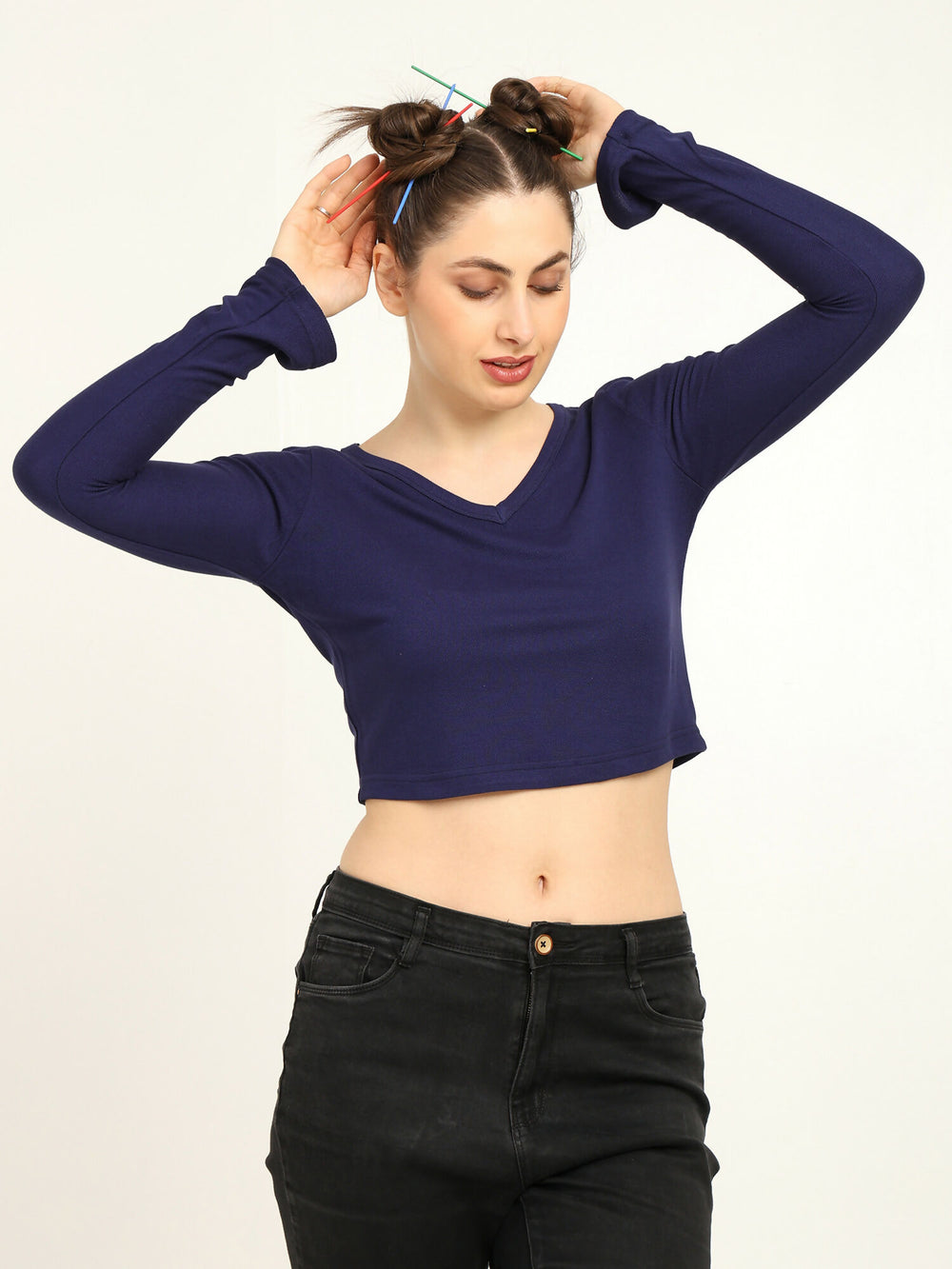 Bamboo Crop Top with Bell Sleeves | Trendy Gen Z Fashion | Eco-Friendly - EarthBased