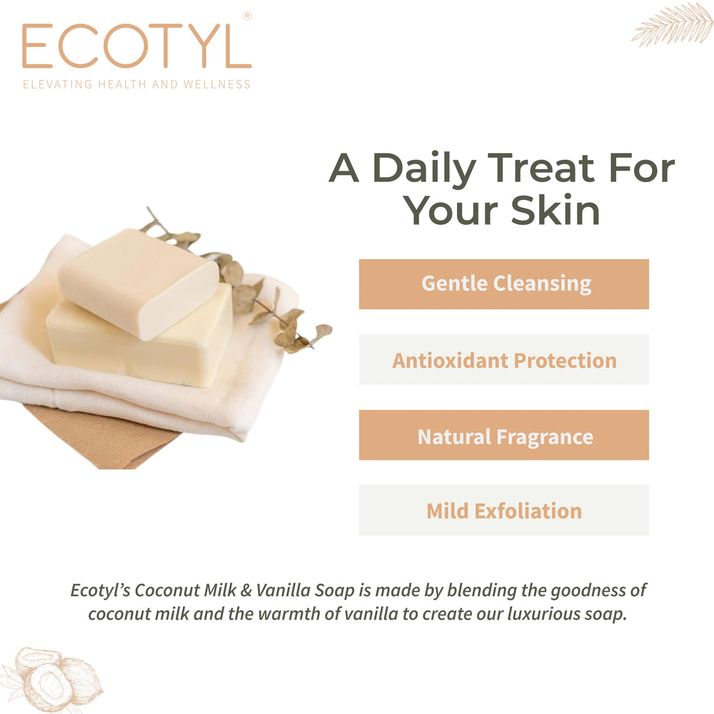 Coconut Milk & Vanilla Soap - Set of 2 | Ecotyl - EarthBased