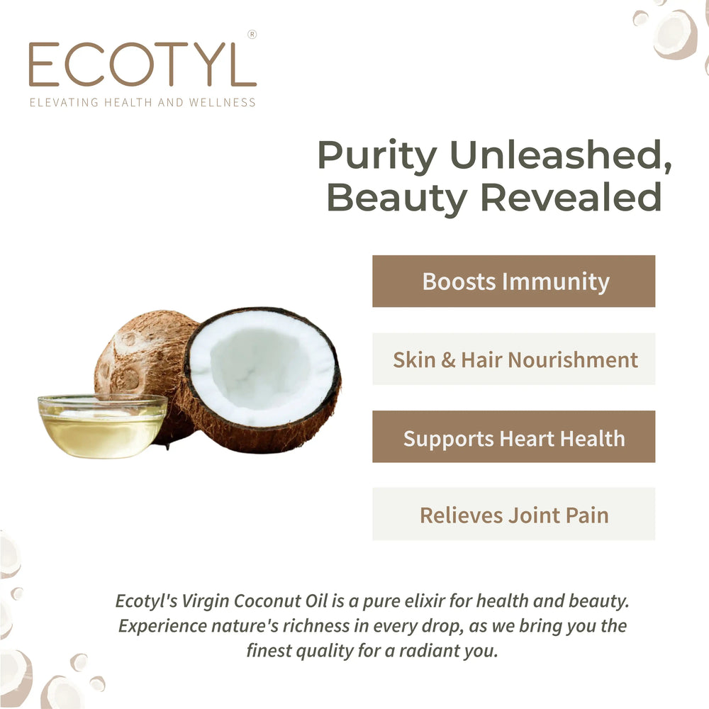 Ecotyl Cold Pressed Virgin Coconut Oil - EarthBased