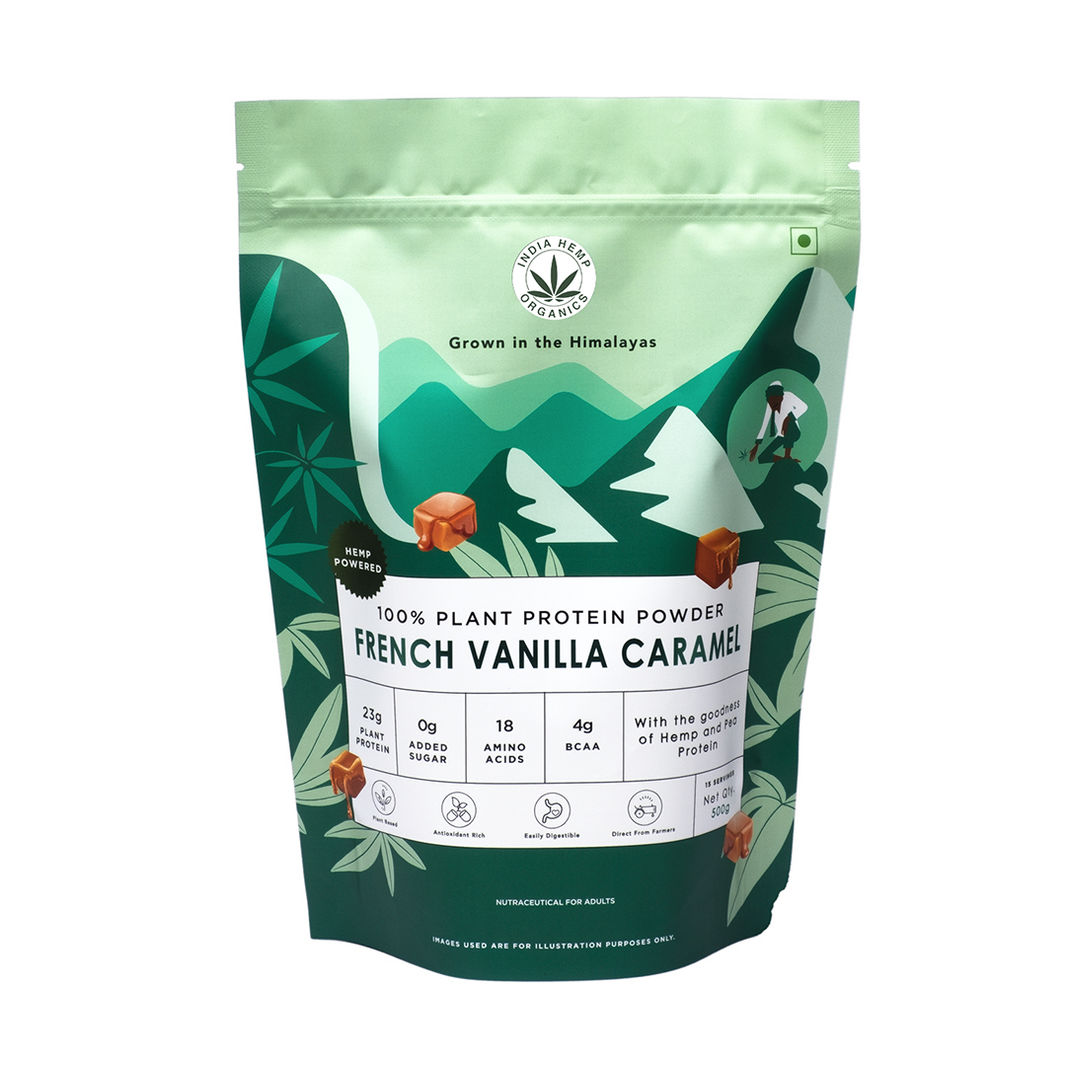 Hemp Protein - French Vanilla Caramel | 500G (15 SERVINGS) - EarthBased