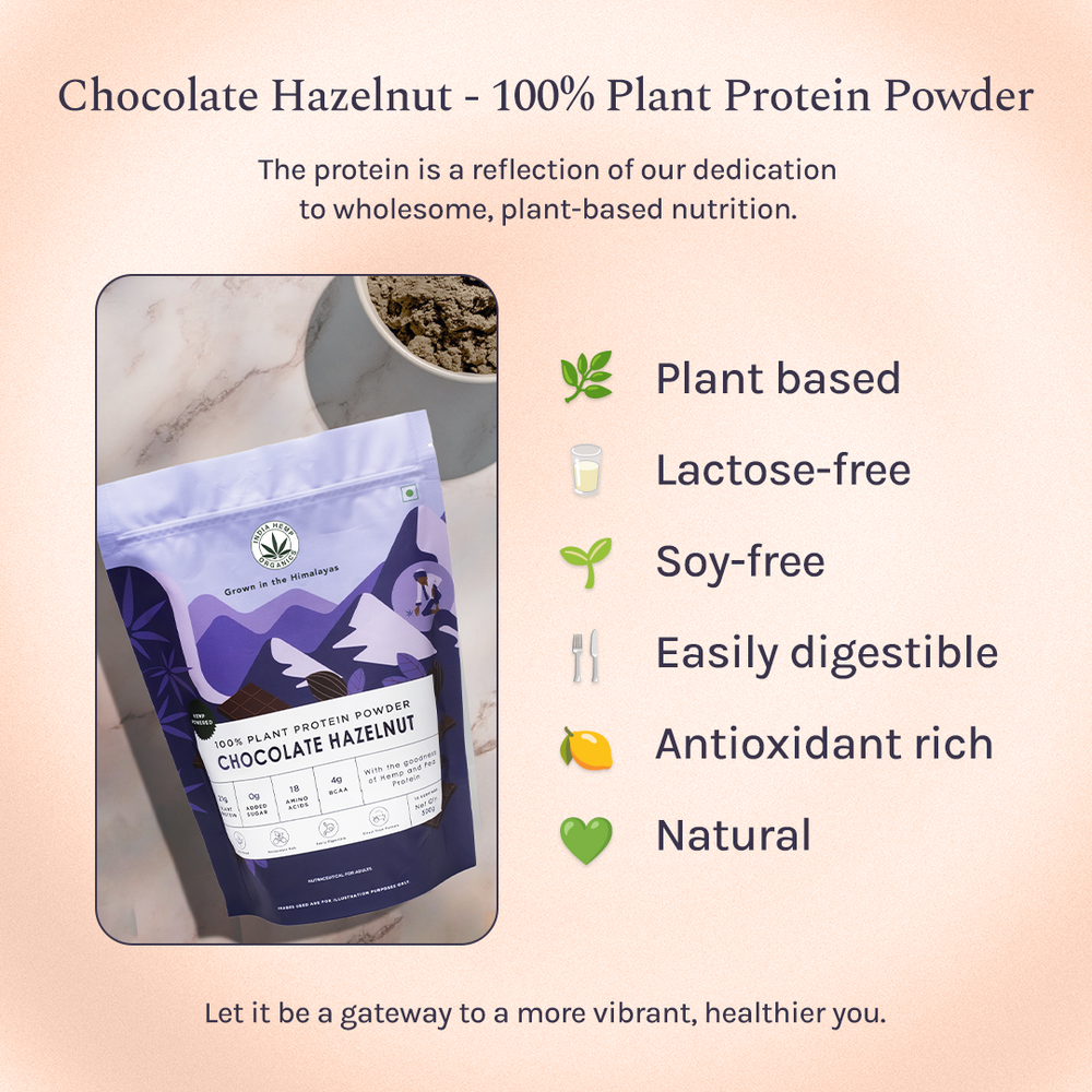 Hemp Protein - Chocolate Hazelnut | 500G (15 SERVINGS) - EarthBased