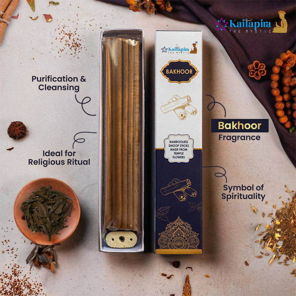 Kailpira Bakhoor Incense Sticks – 8” Premium Dhoop Batti, Incense Sticks (Pack of 20) | Pack of 2 - EarthBased