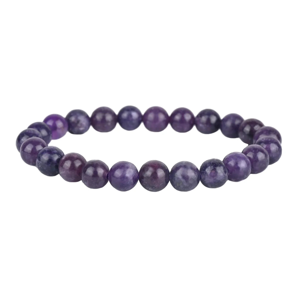 Natural Lepidolite Bracelet for Anxiety Relief & Emotional Balance - EarthBased