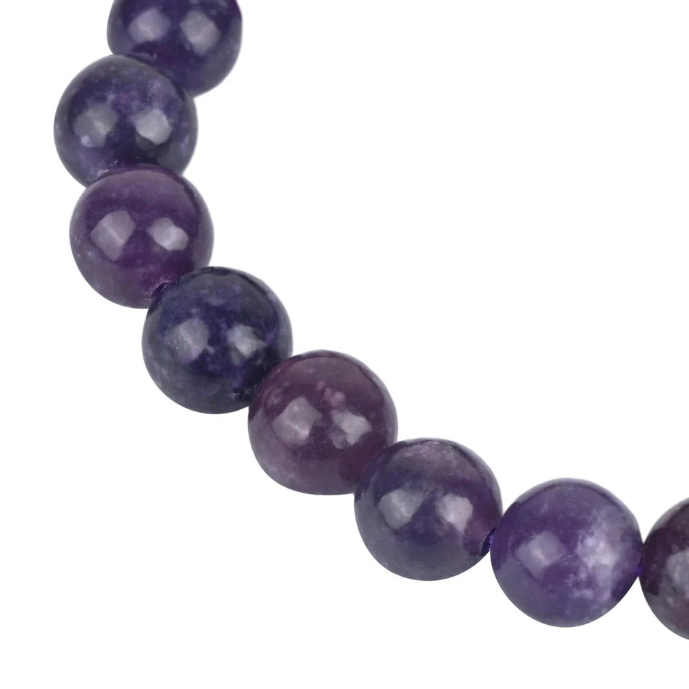 Natural Lepidolite Bracelet for Anxiety Relief & Emotional Balance - EarthBased
