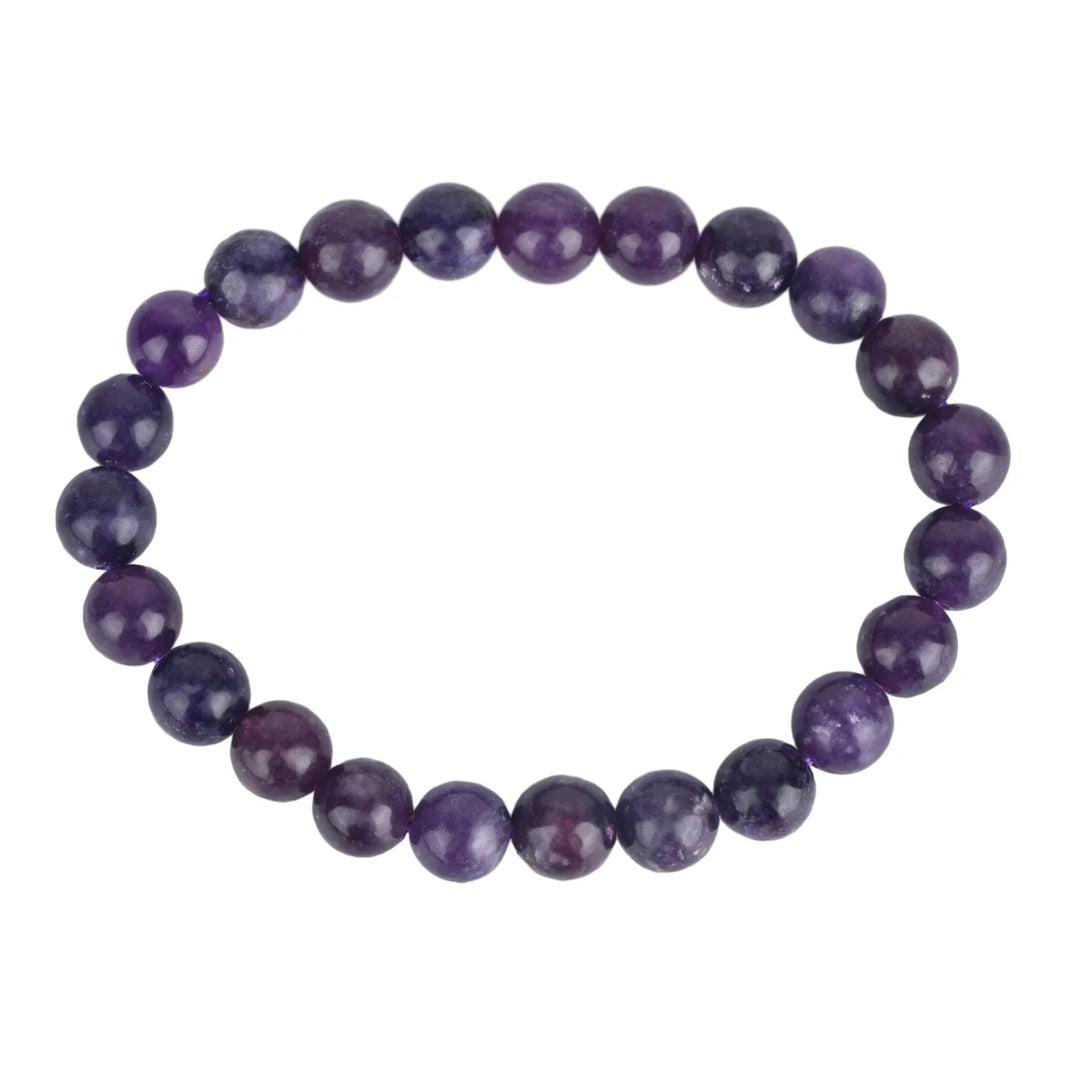 Natural Lepidolite Bracelet for Anxiety Relief & Emotional Balance - EarthBased