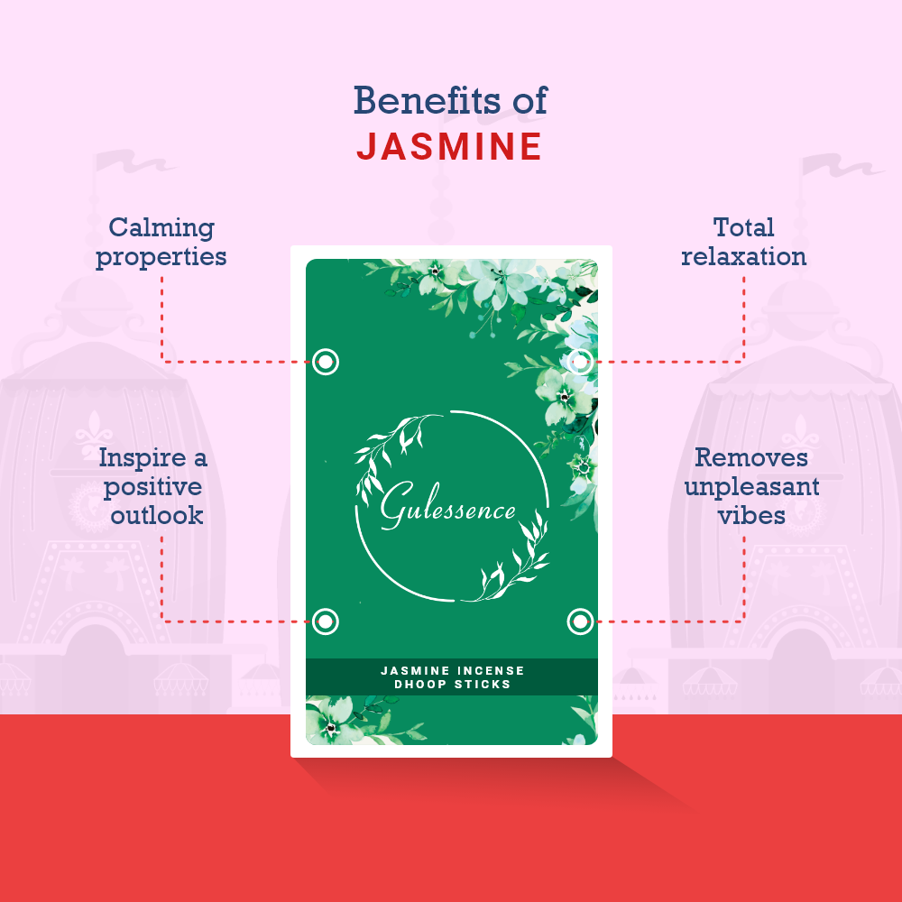 Jasmine Bamboo Less Dhoop Sticks | Made from Temple Flower | Gulessence - EarthBased