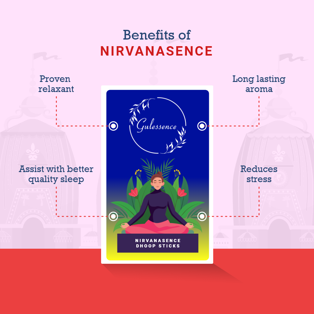 Nirvanasence Bamboo less Dhoop Sticks | Made from Temple flowers | Gulessence - EarthBased
