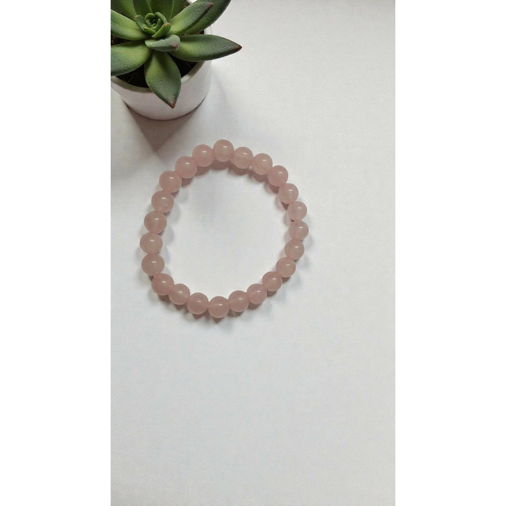 Onearth Rose Quartz Healing Bracelet (certified) - EarthBased