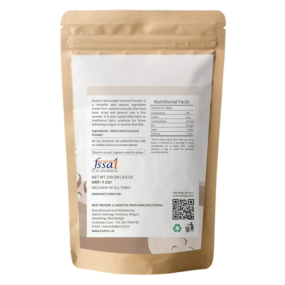 Desiccated Coconut Powder | Ecotyl - EarthBased