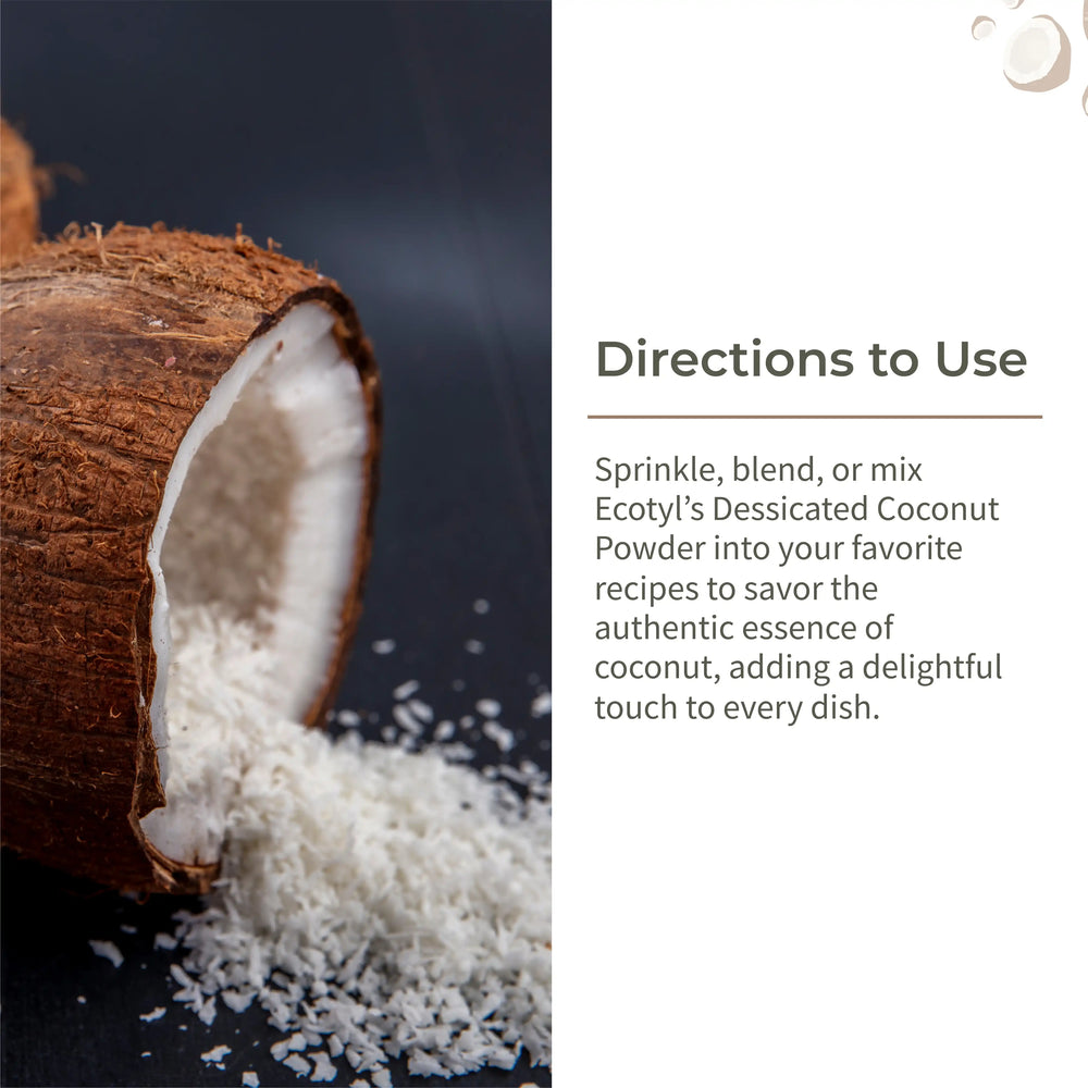 Desiccated Coconut Powder | Ecotyl - EarthBased