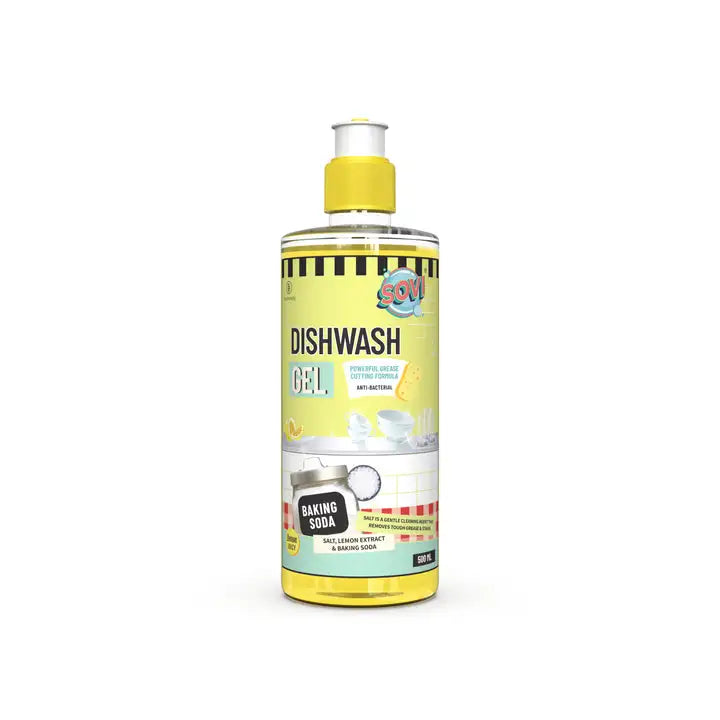 SOVI® DISHWASH LIQUID WITH BAKING SODA, SALT & LEMON EXTRACT - EarthBased