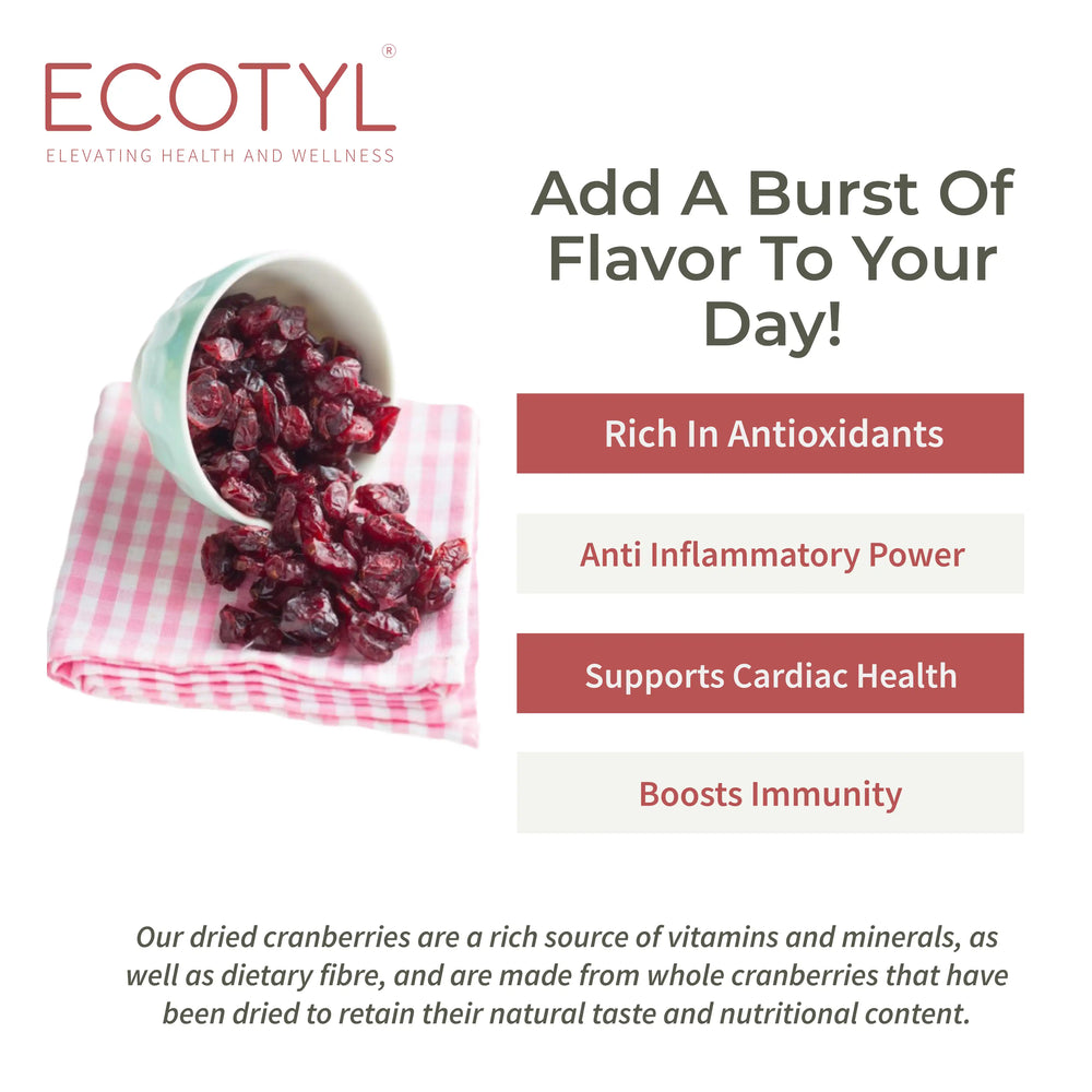 Natural Dried Cranberries | Ecotyl - EarthBased